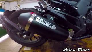 Benelli 502C Arrow Exhaust Slipon [upl. by Koressa192]