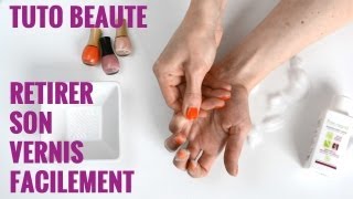 Tuto Beauté  Retirer son vernis à ongles facilement [upl. by Garwin]