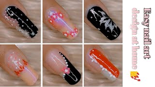 Easy and beautiful nailart design 🌸💅 simple nailart design youtube nailart [upl. by Naillig]