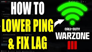 How to LOWER PING amp FIX LAG in COD Warzone 3 on PS5 Best Method [upl. by Tyler]