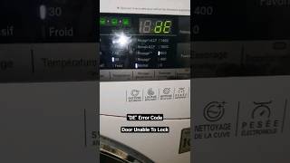 LG Washing Machine quotDEquot Error shorts [upl. by Araem]