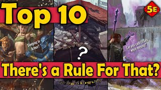 Top 10 Rules That Rarely Show Up in DnD 5E [upl. by Naval]