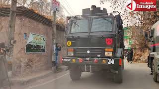 Encounter underway between security forces and militants in Dachigam Srinagar [upl. by Okir]