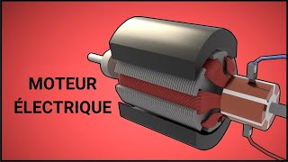 Comment Fonctionne un Moteur Électrique à Courant Continu ⚡ [upl. by Dnomal]