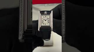 CARTIER TANK BASCULANTE WHITEGOLD WHITE DIAL DIAMOND BEZEL QUARTZ UNDATED [upl. by Assylem]