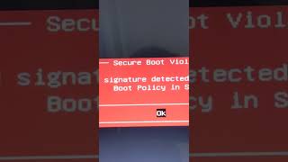 Secure boot violation or Invalid Signature Detected [upl. by Saberio992]