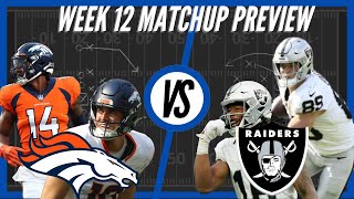 Denver Broncos vs Las Vegas Raiders  Week 12 Preview [upl. by Olympias]