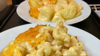 OLD SCHOOL MACARONI AND CHEESE 🧀OLD SCHOOL CHEESY AU GRATIN POTATOES🥔 HAPPY THANKSGIVING 🦃🍁🦃 [upl. by Elfie]