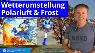 Markante Wetterumstellung Polarluft und Frostgefahr [upl. by Anahpos]