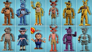 All Animatronics amp Secrets Characters  Five Nights at Freddys Movie 2024 [upl. by Juno]