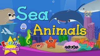 Kids vocabulary  Sea Animals  Learn English for kids  English educational video [upl. by Kudva]