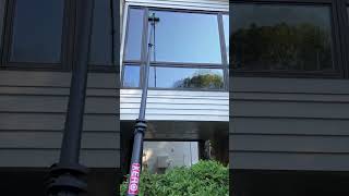 Water fed pole on a residential clean [upl. by Pardo]