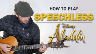 Speechless Naomi Scott  Disneys Aladdin  How To Play On Guitar [upl. by Garling]