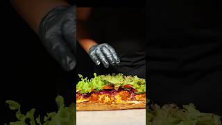 Spicy Chicken Meatball SUB asmr style subway fastfood shorts [upl. by Hgielrac749]