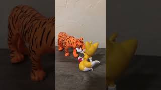 tails pets a dog funny action figures [upl. by Acinomaj]