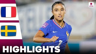 France vs Sweden  Sakina Karchaoui Goal  Highlights  Womens Euro Qualifiers 12072024 [upl. by Ilsel]