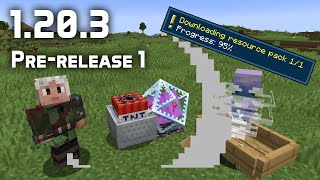 News in Minecraft 1203 Prerelease 1 Short Grass amp Better Pack Downloads [upl. by Aitetel]