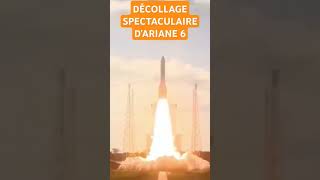 Décollage spectaculaire du Vol inaugural dAriane 6 ariane6 astronomie lancement space science [upl. by Patsis]