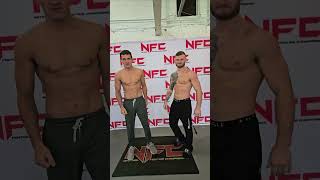 NFC 170 Weigh Ins Zac Cooper vs Dalton Goins [upl. by Natsuj]