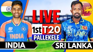 India vs Sri Lanka 1st T20  Live Cricket Match Today  IND vs SL Live Match Today  IND vs SL [upl. by Ardek345]