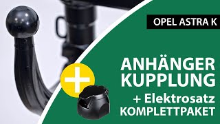 Anhängerkupplung abnehmbar OPEL ASTRA K  Westfalia Komplettsatz  Montage von Rameder [upl. by Amari444]