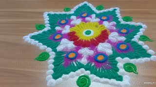 Karthika masam mugguluVt shortsVairal videosRangoli ShortsRangoli desionsSaid border💥🌱🌸🌺 [upl. by Rundgren521]