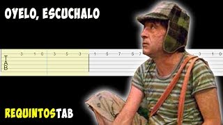 Oyelo Escuchalo  El Chavo  Guitarra Tutorial [upl. by Atnauq978]