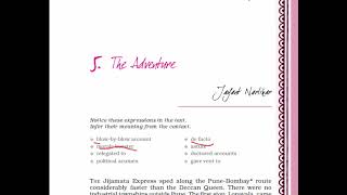 5 The Adventure by Jayant Narlikar Introduction [upl. by Kina837]