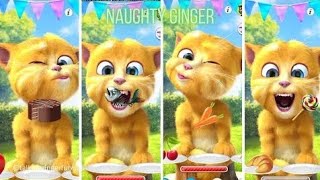 Talking Ginger  sleeping mood  fun  enjoyment  talkingcat  talkingtom [upl. by Bouchier]