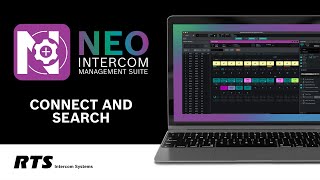 RTS NEO Intercom Management Suite software  Connect and Search [upl. by Deutsch319]