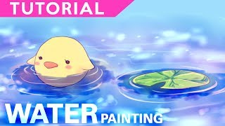 Water Painting【Digital Coloring Tutorial】 [upl. by Arahas]