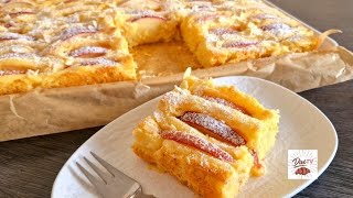 Flaumiger Apfelblechkuchen mit Vanillecreme apple pie [upl. by Darrill243]