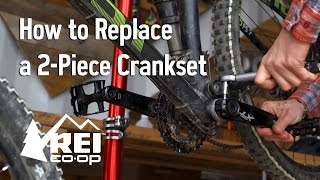 Bike Maintenance How to Replace a 2Piece Crankset [upl. by Anilos]