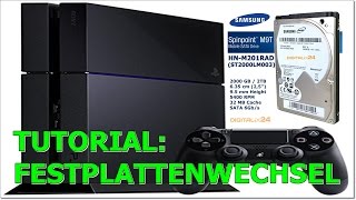 PS4 2TB Festplatte wechselnSichern von Speicherständendeutsch ALMO [upl. by Nash]