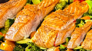 How To Cook Salmon  Very delicious to enjoy with this vegetable recipe [upl. by Ahcsap]