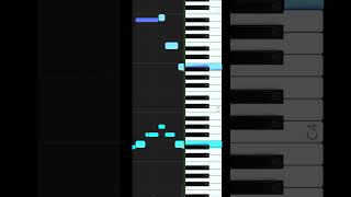 Lancer EASY Piano Tutorial  Deltarune shorts [upl. by Rusert]