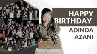 HBD Adinda Azani  Kejutan Dari Kita Untuk Dinda [upl. by Tinor]