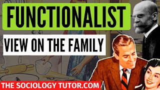 Functionalist view on family Sociology A Level [upl. by Arot920]