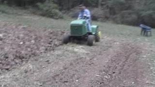 John Deere 430 garden tractor amp Tito of course [upl. by Devi]