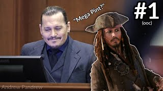 Johnny Depp Being Hilarious in Court Part 1 [upl. by Nochur]