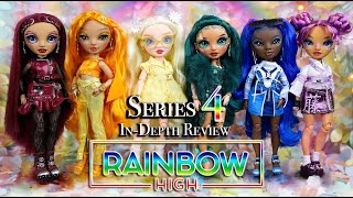 Rainbow High Series 4 Detailed REVIEW of ALL 6 Dolls Mila Meena Delilah Jewel Coco Lila [upl. by Nnylecoj376]