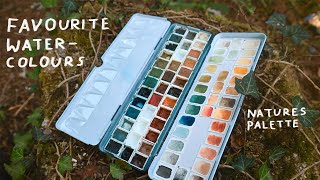 My Favourite watercolour palette 🎨 Calm and cozy colour swatching 🖌️Deep deep light Wallace Seymour [upl. by Yednarb]