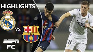 🚨 ELECTRIC EL CLASICO 🚨 Real Madrid vs Barcelona  Spanish Super Cup Highlights  ESPN FC [upl. by Rouvin987]