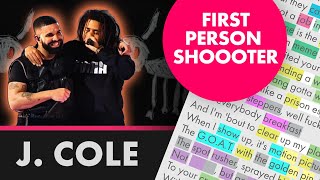 J Cole on First Person Shooter  Lyrics Rhymes Highlighted 460 [upl. by Katharyn]