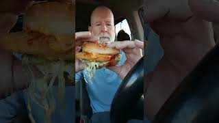 Arbys fish sandwich review and taste test I think I made a mess [upl. by Mimi706]