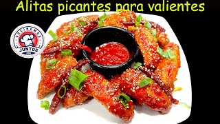 La receta más fácil de ALITAS PICANTES 🌶️ [upl. by Uuge]