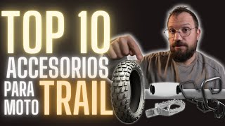 TOP 10 accesorios para moto TRAIL [upl. by Heida777]