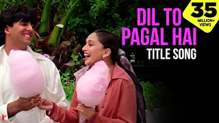 Dil To Pagal Hai Song  Shah Rukh Khan Madhuri Karisma Akshay  Lata Mangeshkar Udit Narayan [upl. by Tomasine485]