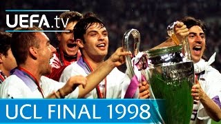 Real Madrid v Juventus 1998 UEFA Champions League final highlights [upl. by Enilorak199]