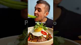 Spicy pad ka pao with brown rice noodles 🍜 😋asmr foodtube greenonion asmrfood foodtube [upl. by Akselaw320]